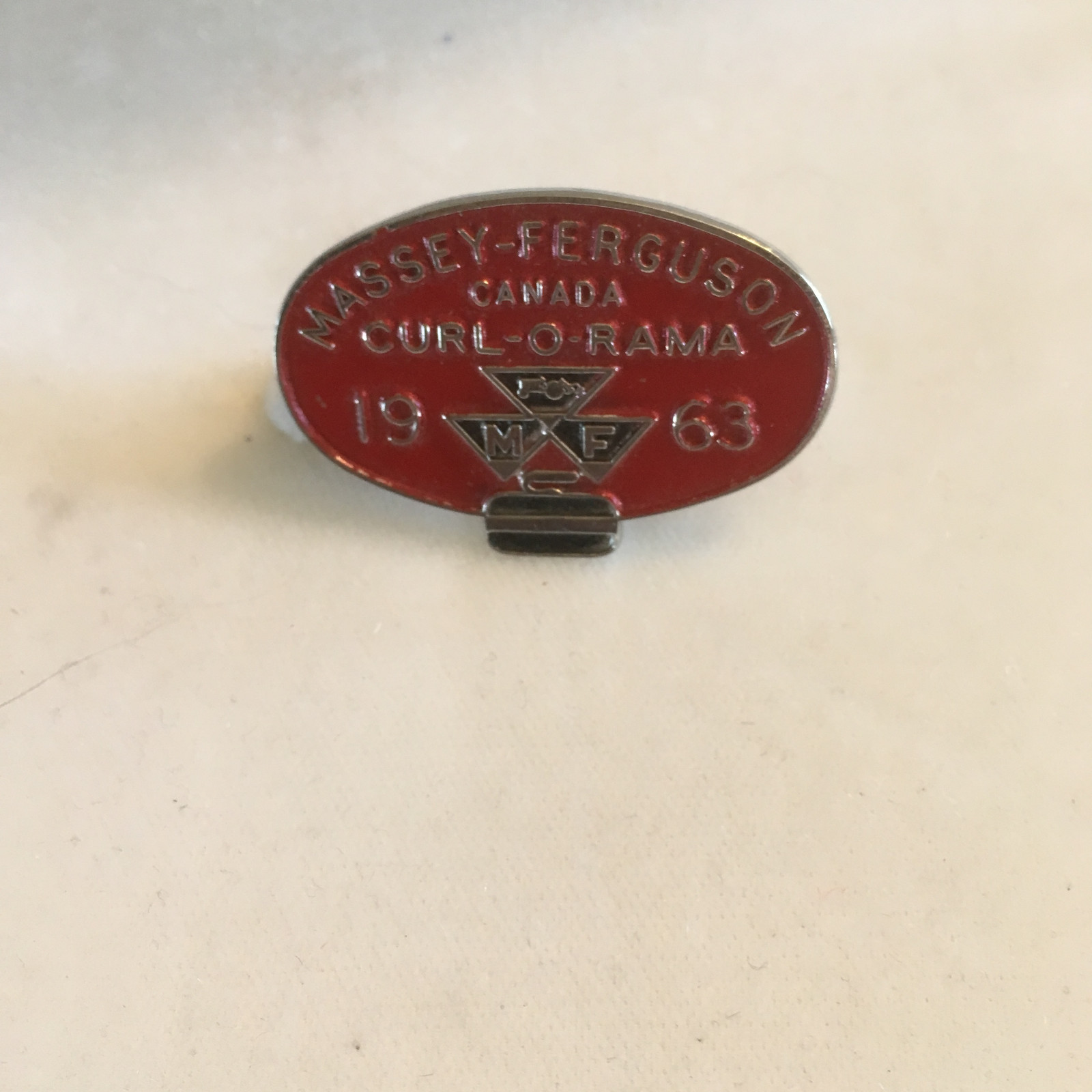 Vintage Curling Pins Massey Ferguson Sponsor Curl-O-Rama 1963