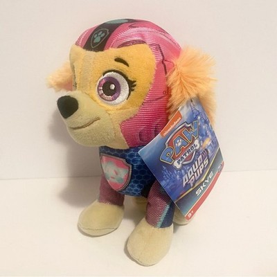 Paw Patrol Skye Plush Aqua Pups Aviation Pup Pink Purple Stuffed Animal Toy 6”