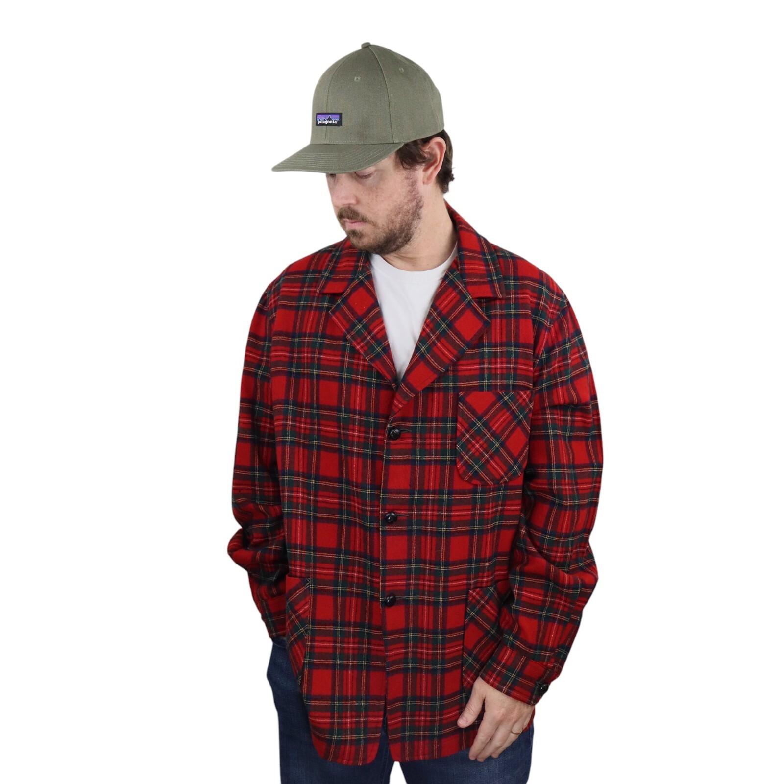 Vtg 70s Pendleton Wool Shadow Ombre Plaid 49'er Mackinaw Vtg 70s Pendleton Wool Shadow Ombre Plaid 49'er Mackinaw