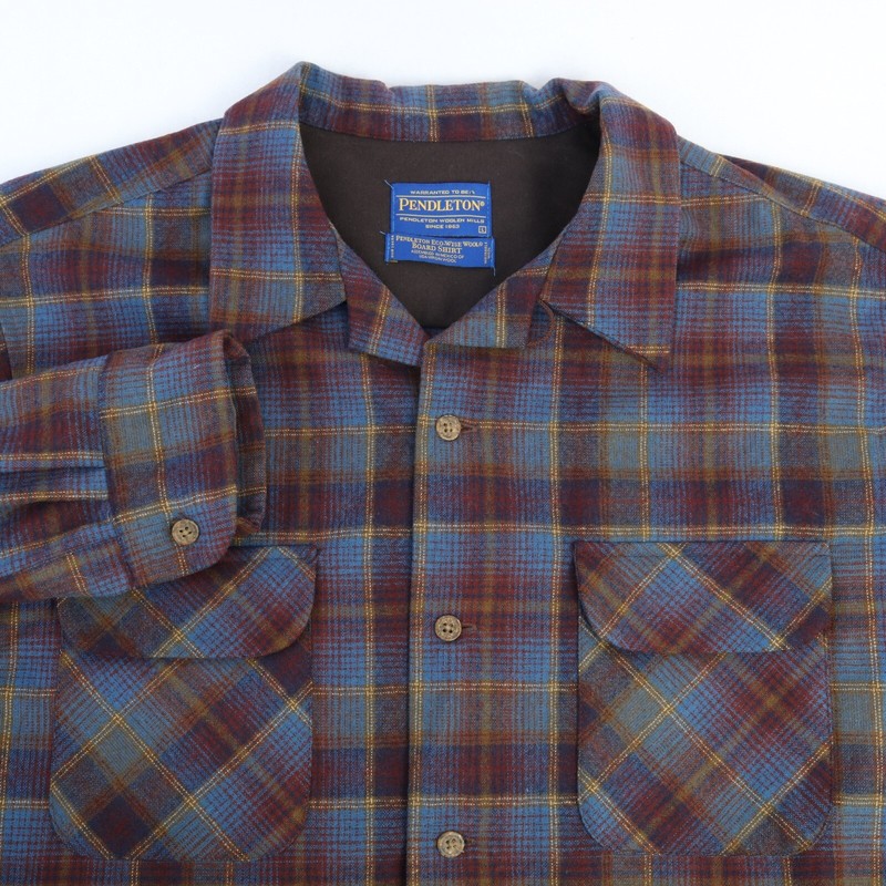 PENDLETON BOARD SHIRT ECO WISE WOOL LOOP NECK BEACH BOYS BLU