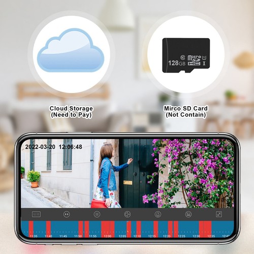 Wireless Wifi Security Camera System Outdoor Home 5G 1080P HD Night Vision Cam