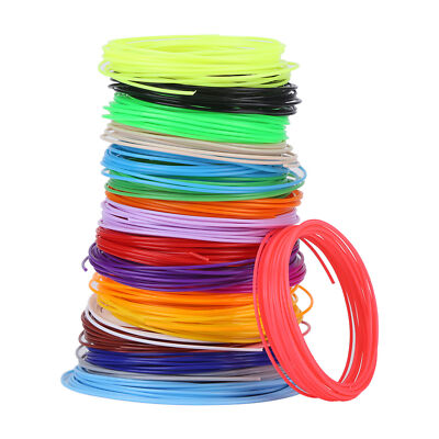 20 Colors 1.75mm PCL Filament Refills For Low Temperature 3D Printer Pen ERT