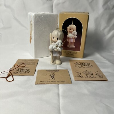 Precious Moments Child with Lamb Ornament ''We Have Seen His Star'' #E-6120