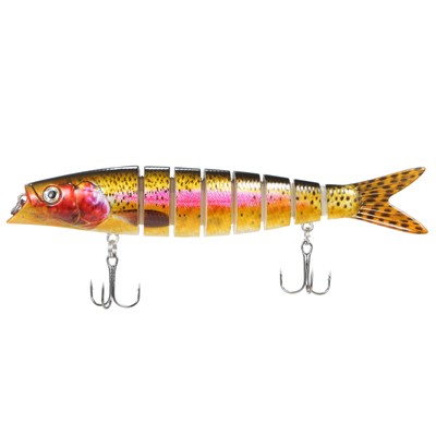TARUOR 140mm Multi Jointed Swimbait Sinking Bait Lifelike 8 Segment Fishing I7G1