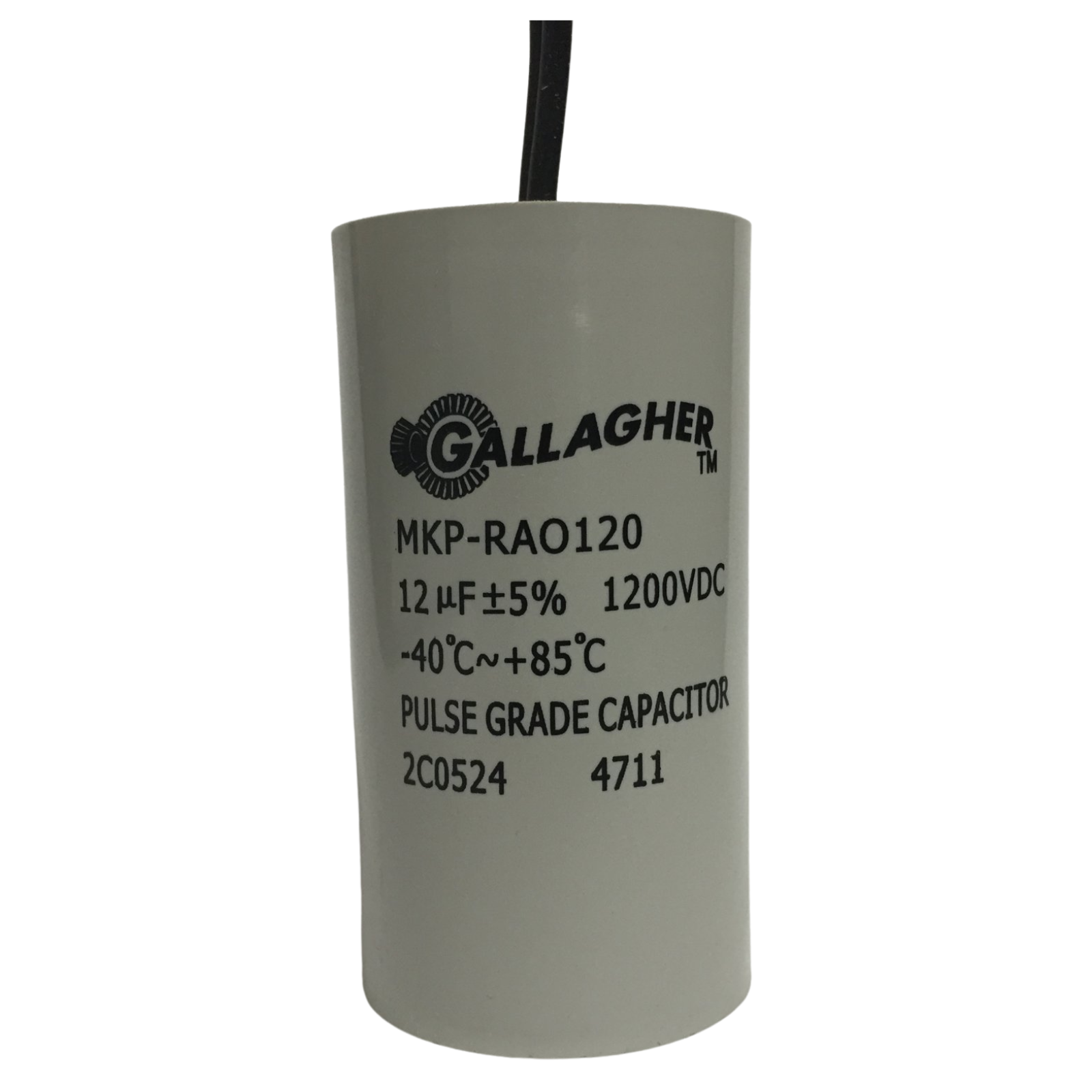12uF 1200vdc Pulse grade capacitor Gallagher 2C0524 with