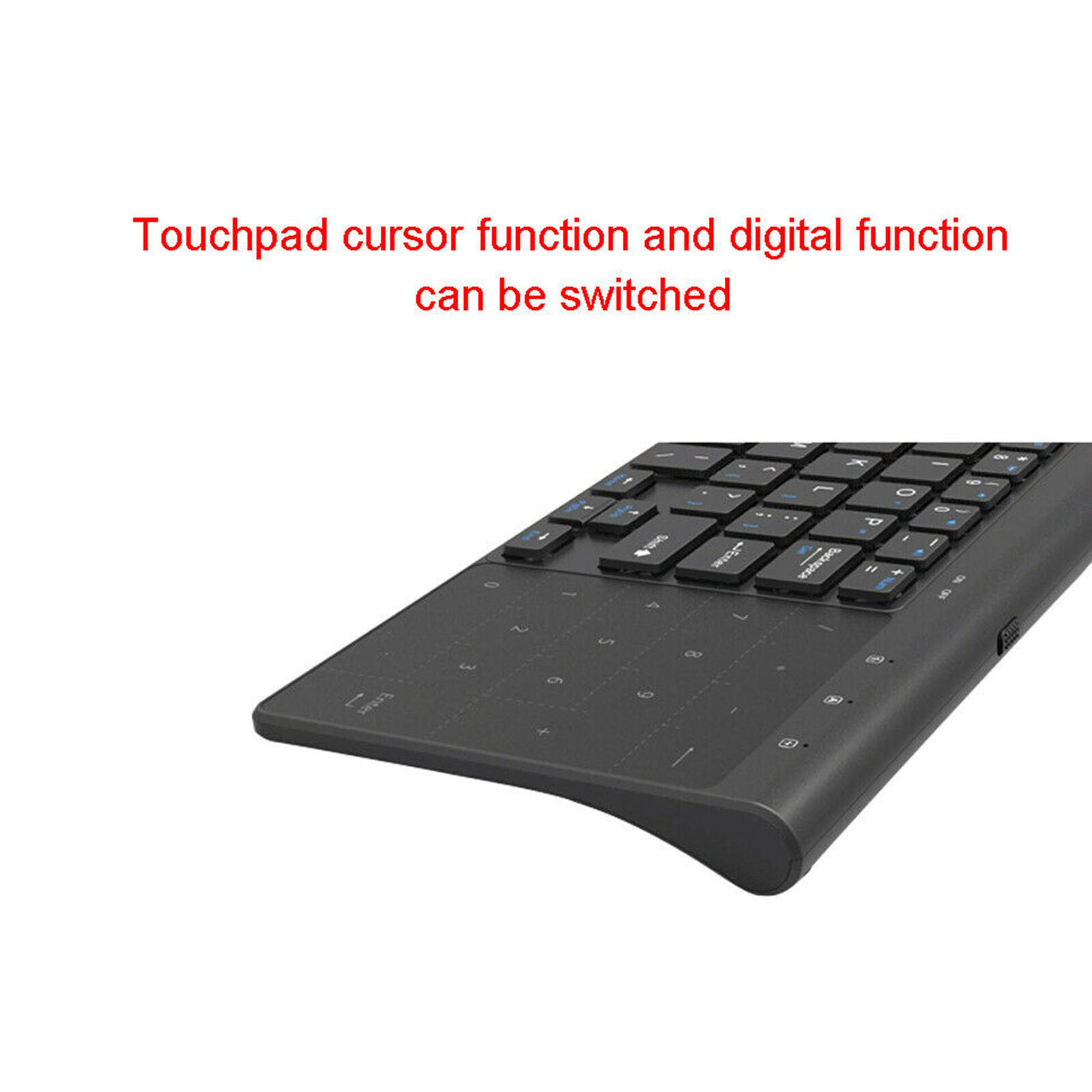 Portable Mini 2.4G Wireless USB Keyboard & Touchpad For Windows PC Smart TV US