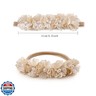 OOSAKU Baby Girl Flower Headbands Set Elastic Floral Headbands 6pcs Soft Nylon Hair Band for Newborn Toddler Hair Accessories (H-H2)