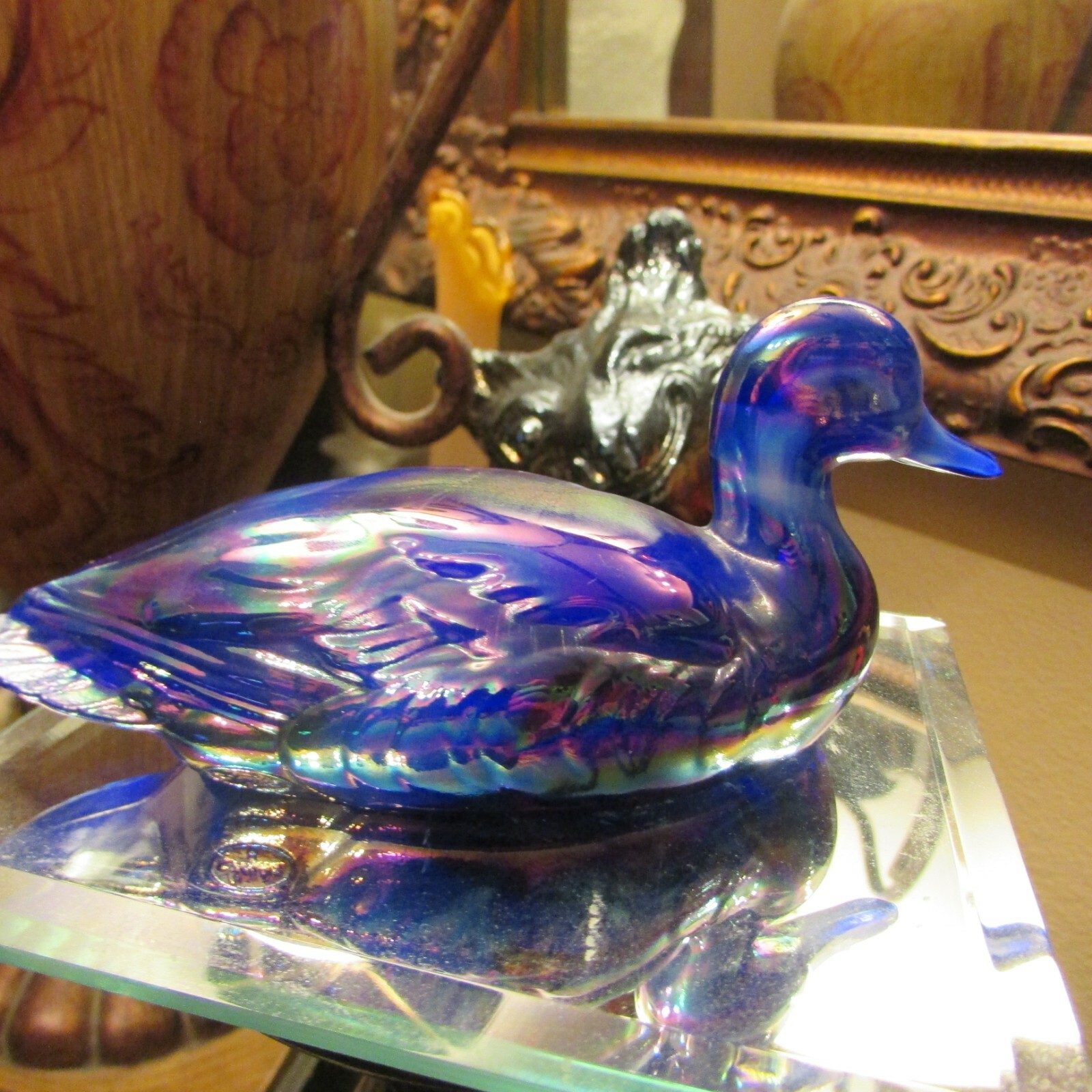 NICE BEAUTIFUL HARD TO FIND PIECE FENTON AMETHYST DUCK