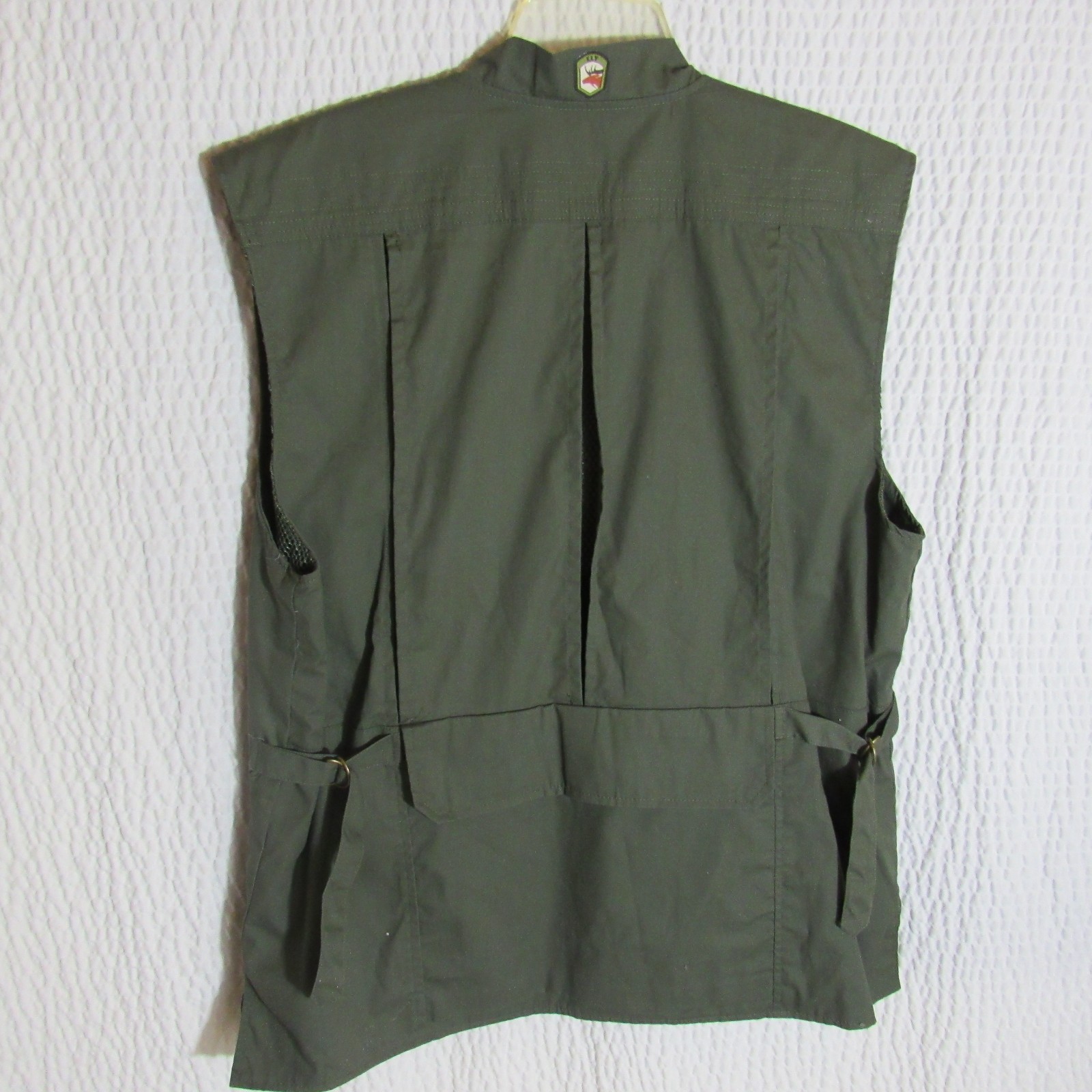 Pengals Basswood Shooting Vest M Green Vented Pockets In and Out Excellent