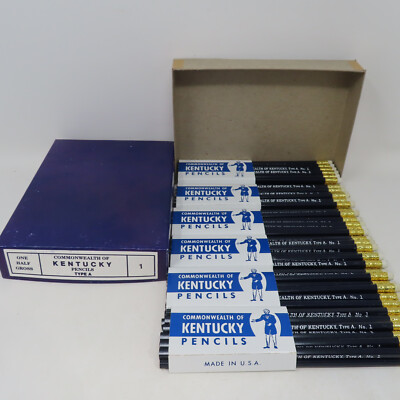 BRAND NEW 72 Vintage Blue Type A No 1 Pencils Commonwealth Of Kentucky Contract