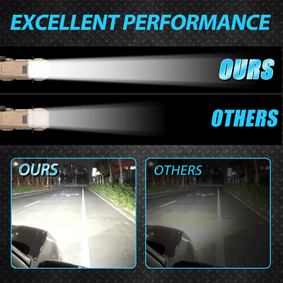 12" inch 450W LED Work Light Bar Combo Spot Flood Driving Off Road SUV Boat ATV