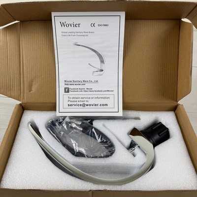 Wovier Modern Chrome Bathroom Faucet Single Handle Swan Neck High Arc Vanity
