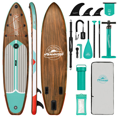 Winnovate Inflatable Stand Up Paddle Board, Wide Paddle Board, Surfboard, SUP