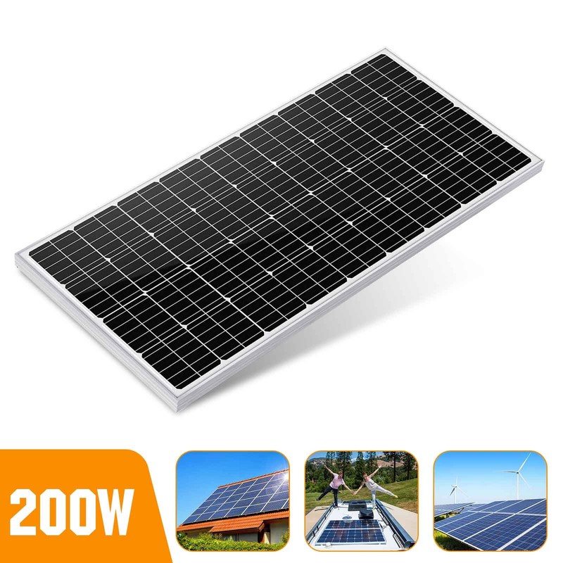 200watt 12vollt Schindel Solarmodul Solarpanel FÃ¼R Rv Marine Schuppen Wohnwagen
