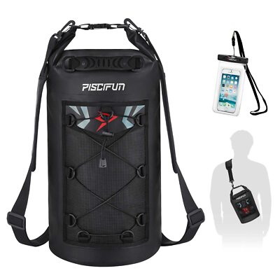 Dry Bag Waterproof Floating Backpack with Waterproof Phone Case for Kayking B...