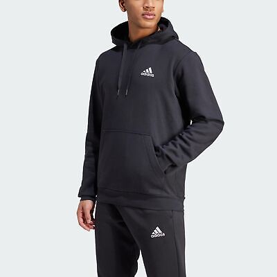 adidas hoodie mens size medium 3 stripe hooded sweatshirt pullover red 134713181434