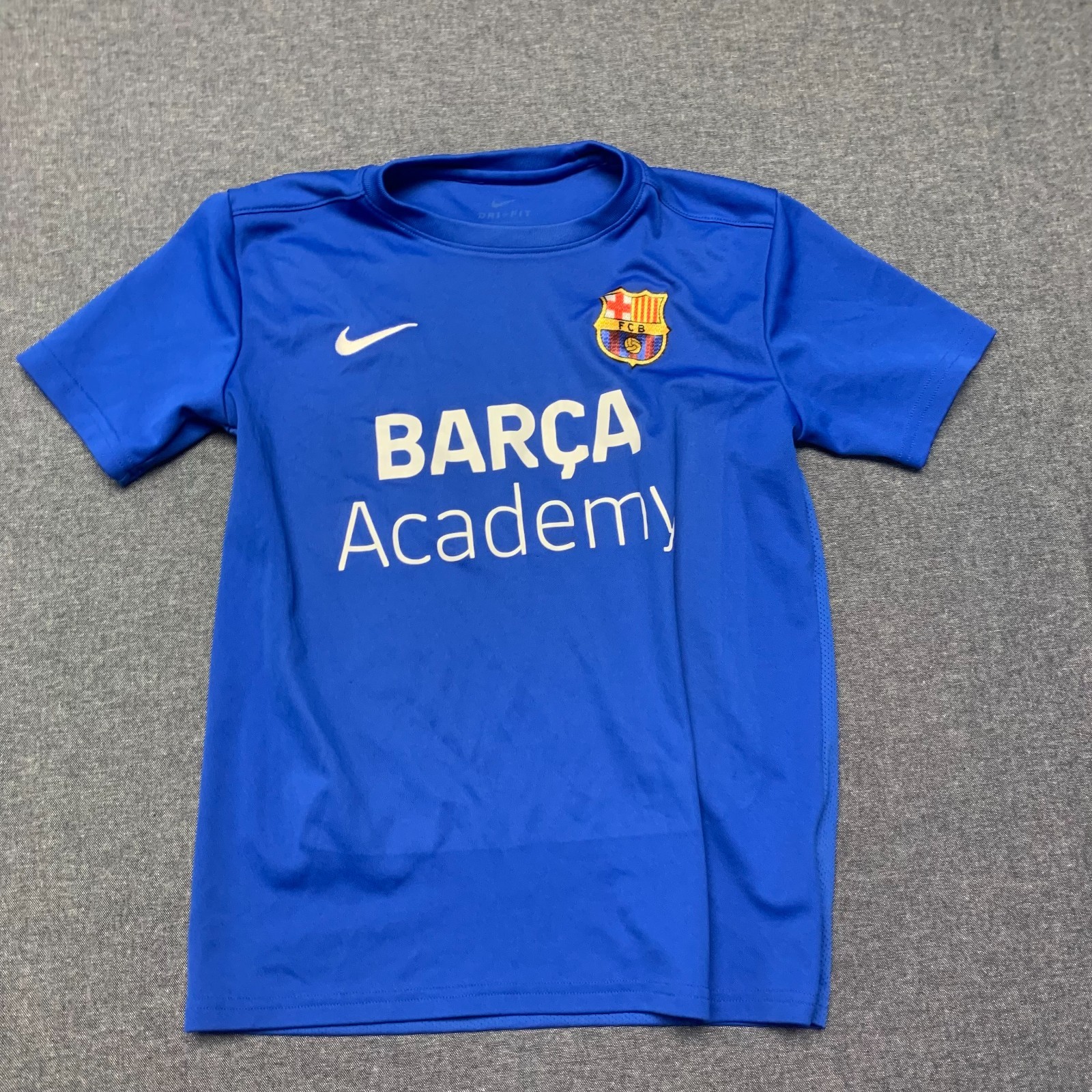 FC Barcelona Nike Mサイズ シャツ Nike Dri-Fit Youth Shirt Size M Blue Barça Academy FC