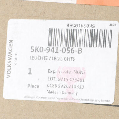 OEM 2012-2013 Volkswagen Daytime Running Lamp Golf Golf R 5K0-941-056-B NEW