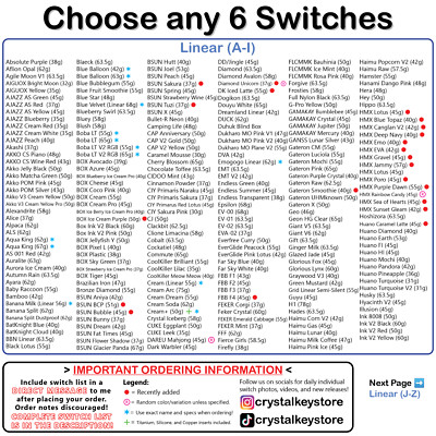 ENTHUSIAST Mechanical Keyboard Switch Tester Samples - CHOOSE YOUR OWN SWITCHES!