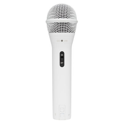 Samson Q2U USB and XLR Handheld Dynamic White Microphone with Cardioid Pattern