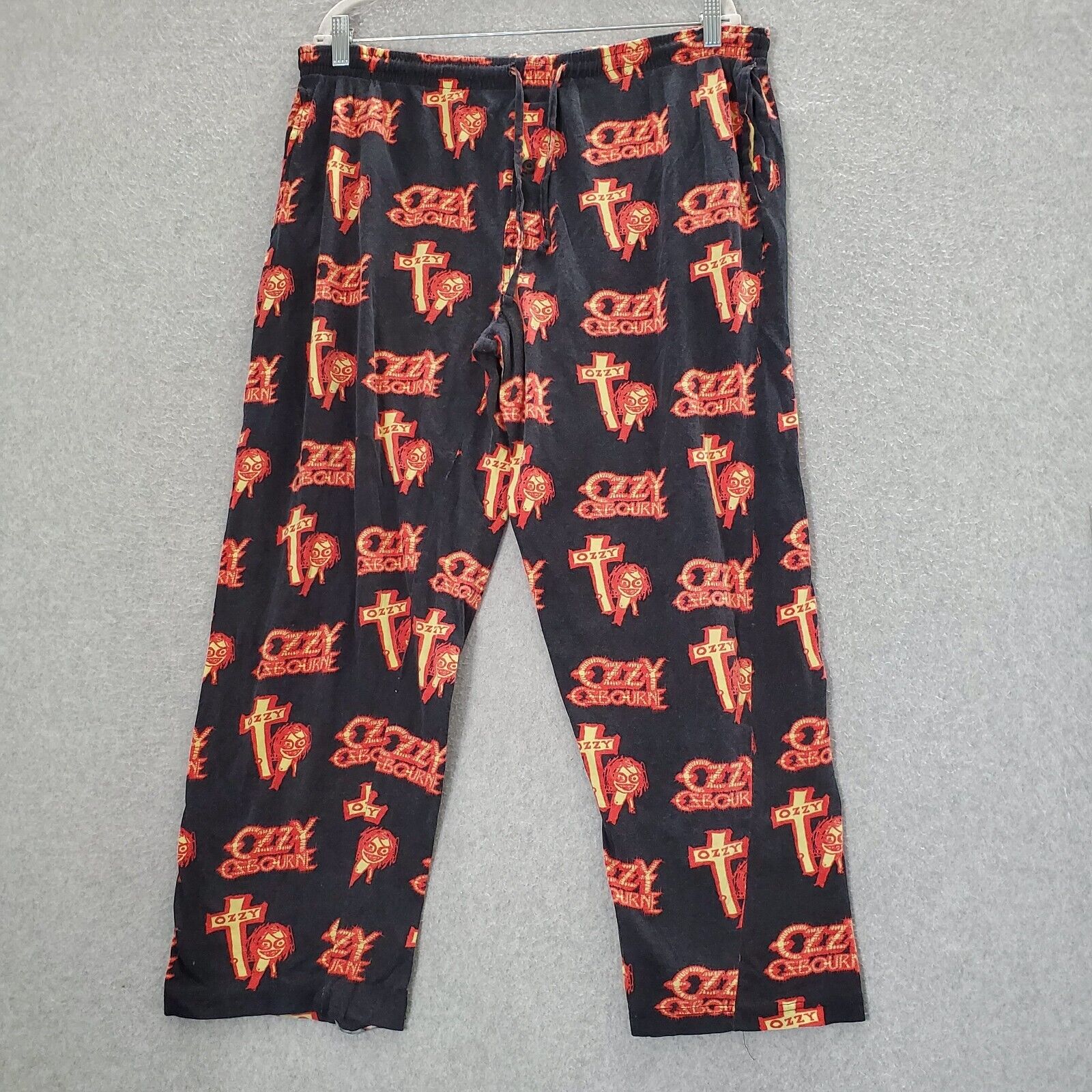 VINTAGE Ozzy Osbourne Men Sleepwear Large Black Pajama Pants VINTAGE Ozzy Osbourne Men Sleepwear Large Black Pajama Pants