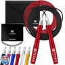 Titan Armour® Speed Rope - Professional Self-Locking and Adjustable, Adult Speed Jump Rope | 2 x Steel Ropes, Cable Protector and Travel Case | Jump Rope Crossfit, Boxing, Fitness MMA for Men and Women (Red)