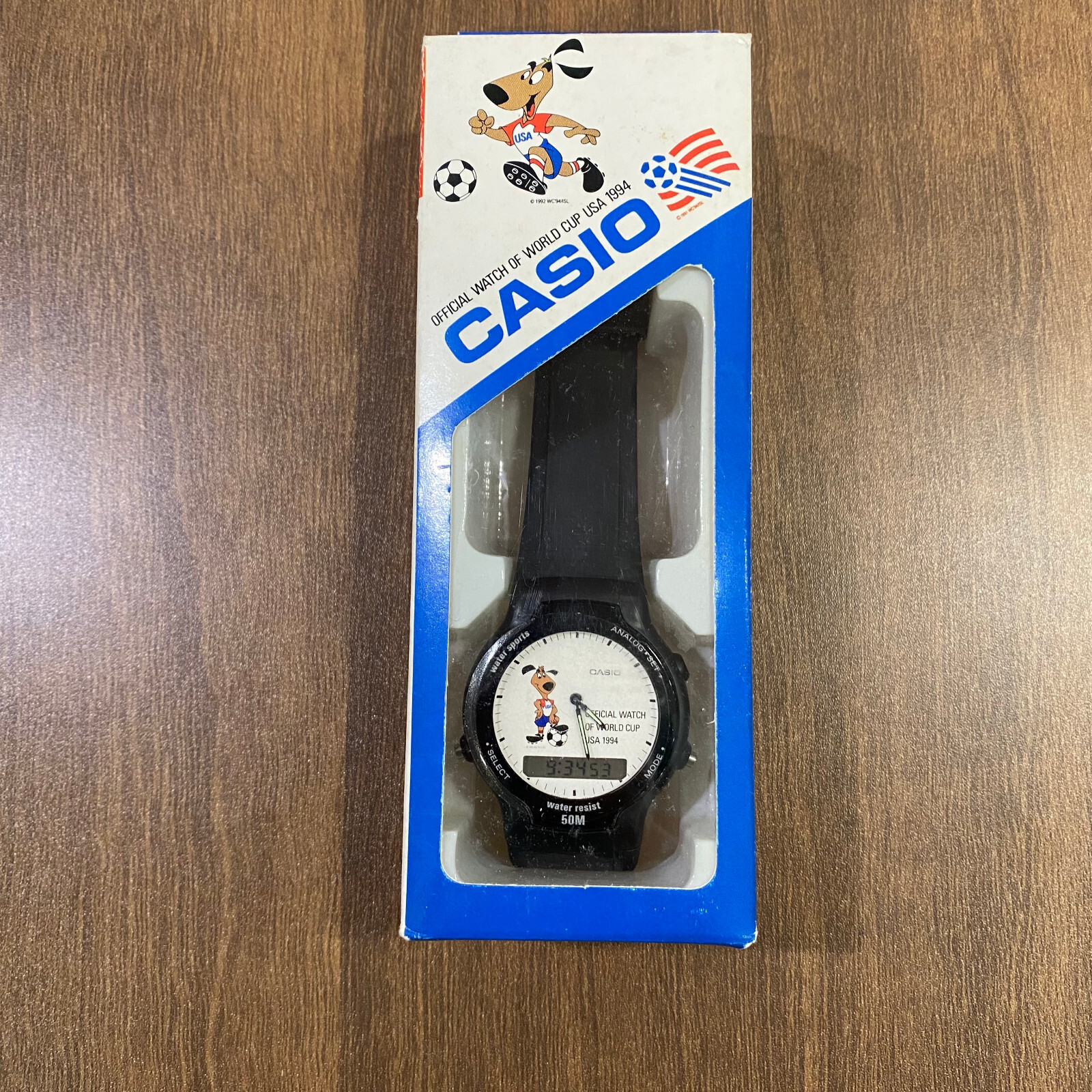 CASIO SWC 03 1V USA 1994 World Cup Rare Vintage Digital Watch NOS NIB