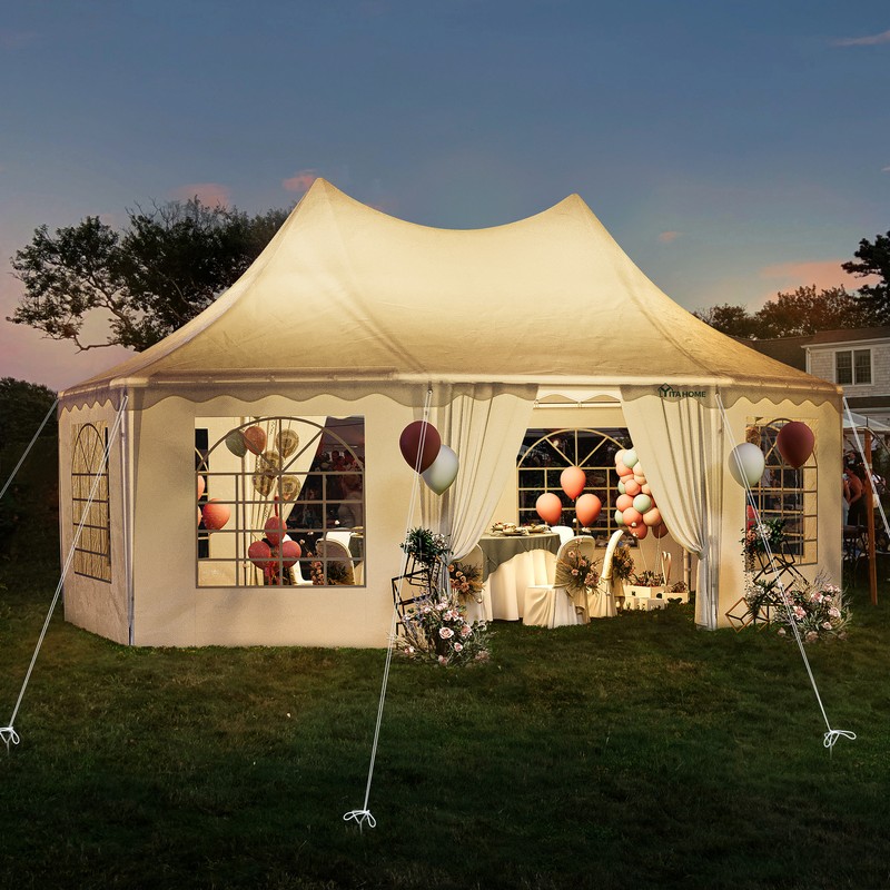 Event Wedding Party Tent With Side Walls Galvanized Steel