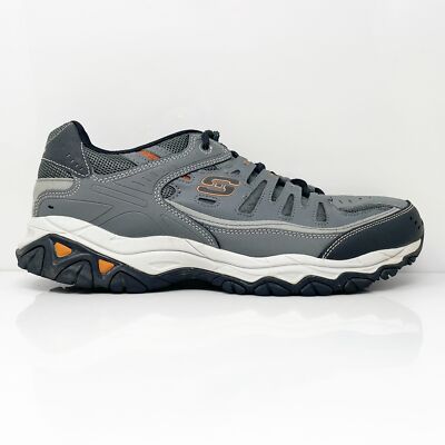 

Skechers Mens After Burn Memory Fit 50125 Серая повседневная обувь Кроссовки Размер 12, Серый, After Burn Memory Fit