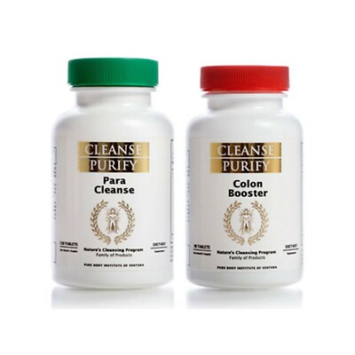 Cleanse Purify : Colon Booster & Para Cleanse : Pure Body Institute : Set