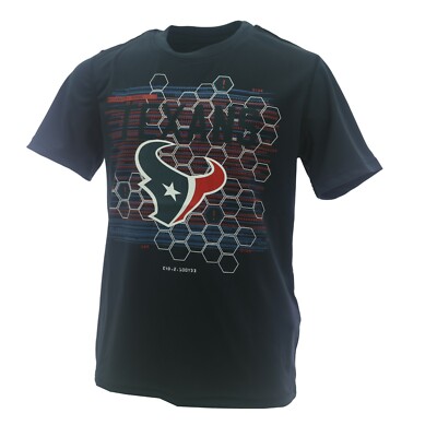 Houston Texans Official NFL Kids Youth Size Athletic T-Shirt New with Tags