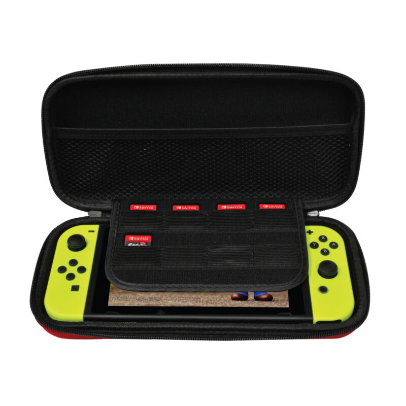 Ematic Nintendo Switch Carrying Case With 8-Game Cart Slots And Screen Protector