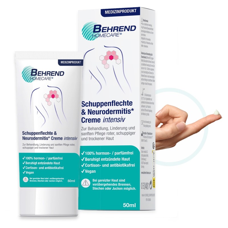 Behrend â Schuppenflechte & Neurodermitis Creme Bei GerÃ¶Teter & Trockener Haut