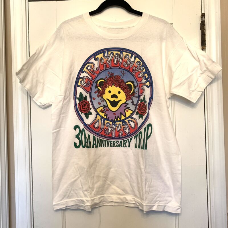 Vintage Grateful Dead 1995 30th Anniversary Trip Tours R Us Tee T Shirt