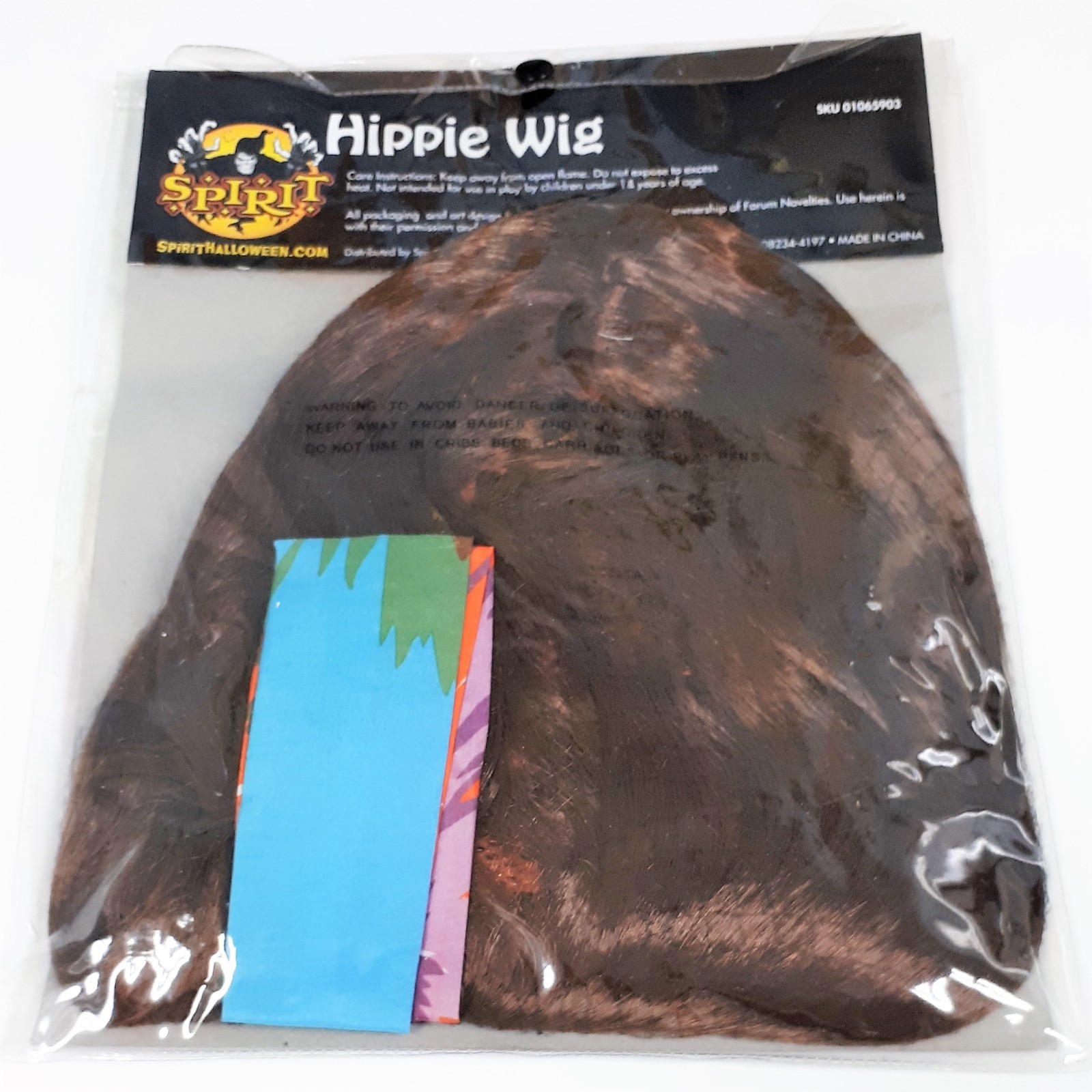 Spirit Halloween Character Hippie Wig and Headband Costume Item Ready to Wear