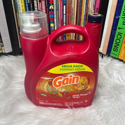 GAIN LAUNDRY DETERGENT APPLE MANGO TANGO 107 LOADS  FL OZ