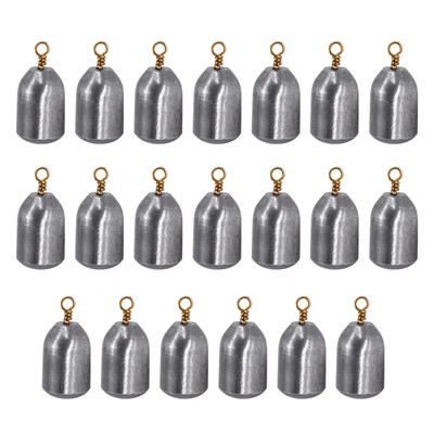 20pcs Metal Fishing Sinkers Smooth Surface Multipurpose Fishing Lead Weights