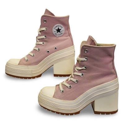 Vintage Converse De Luxe Heel Chuck 70 Platform Pink Womens 5.5 Good