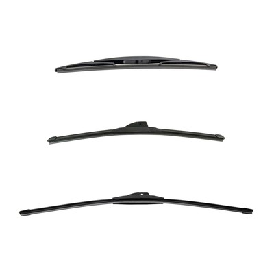 Tech & Exact For 2011-2017 INFINITI Windshield Wiper Blade Front & Rear 3pc Set