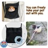 2 Pics Sugar Glider Pouch and 2 Pics Hamster Leash Small Animal Carry Pouch with Adjustable – Cozy and Portable Habitat for Small Pets (Hamsters, Rat, Marmosets, Squirrels)