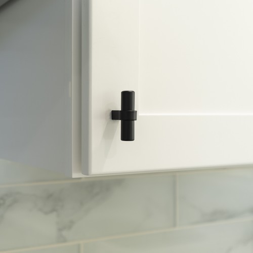 Black Modern Cabinet Handles T Bar Pulls Kitchen Drawer Hardware Stainless Steel