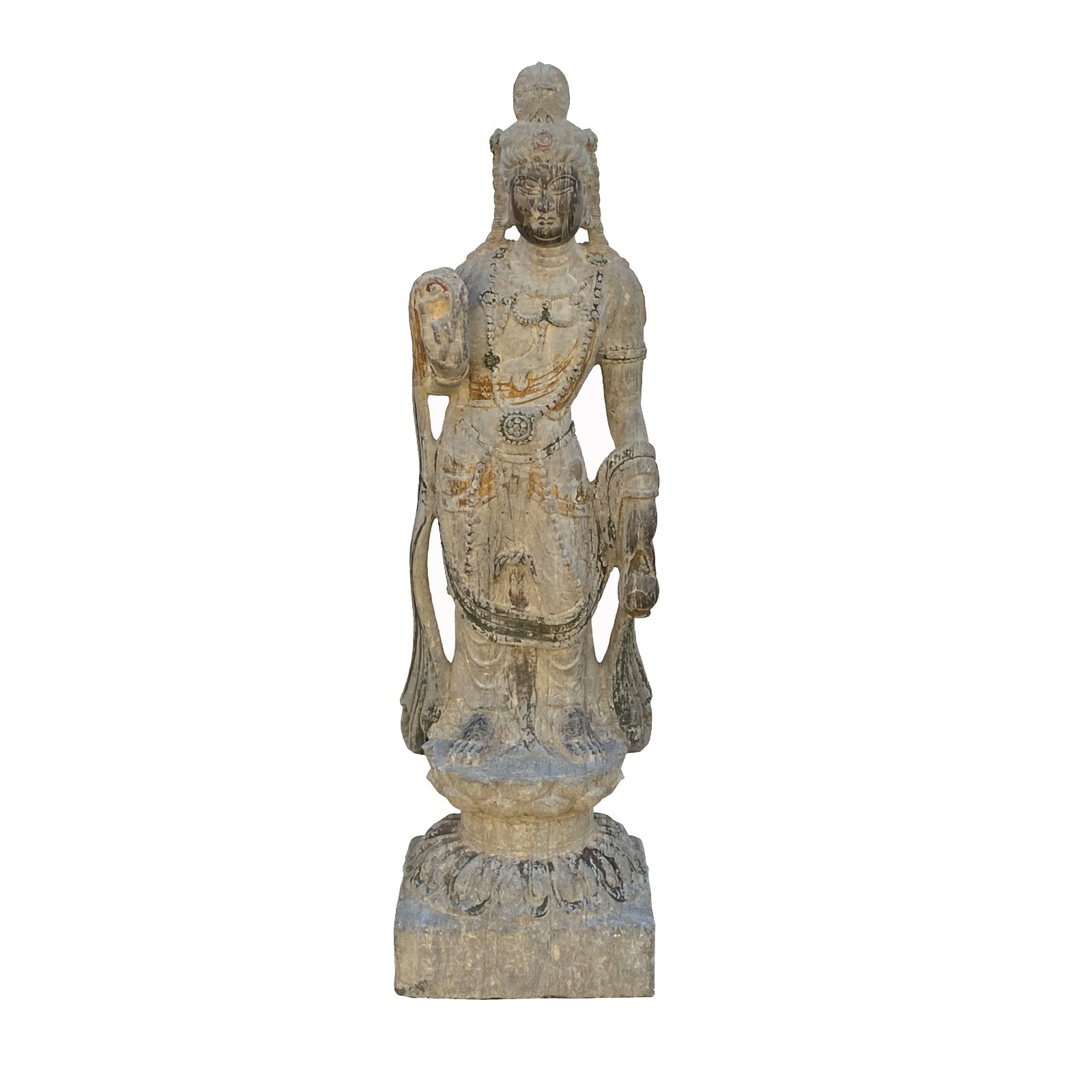 Chinese Stone Standing Kwan Yin Tara Bodhisattva Statue cs7201S Chinese Stone Standing Kwan Yin Tara Bodhisattva Statue cs7201S