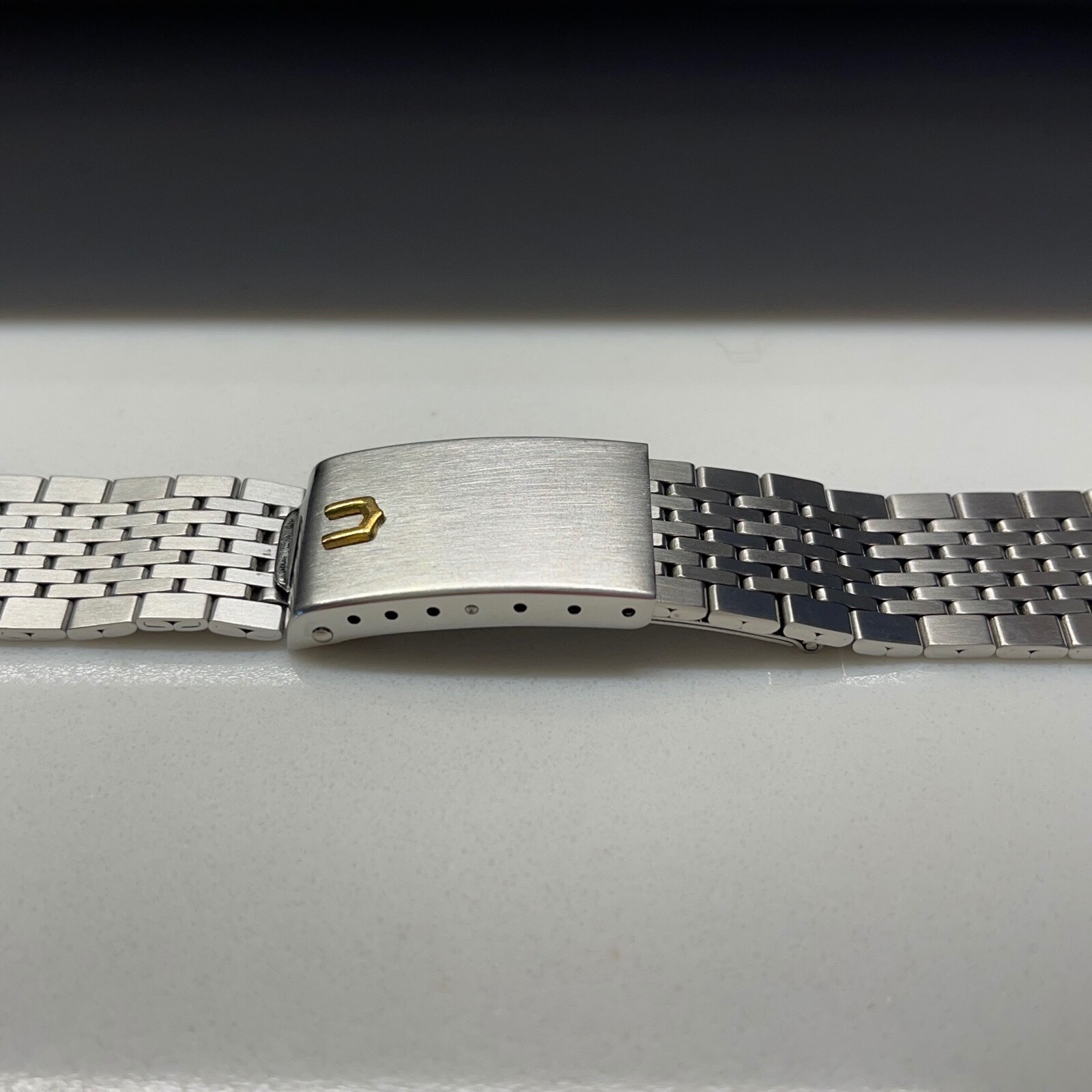 Vintage Universal Geneve Gay Freres Stainless Steel Brick Vintage Universal Geneve Gay Freres Stainless Steel Brick