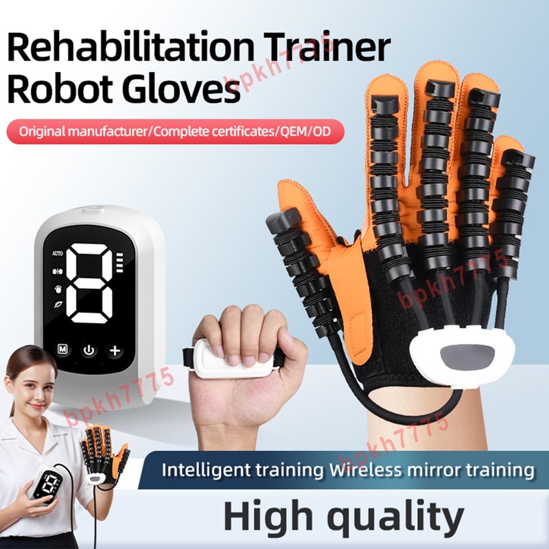 Newly upgraded rehabilitation robot gloves with stroke hemiplegia hand massage