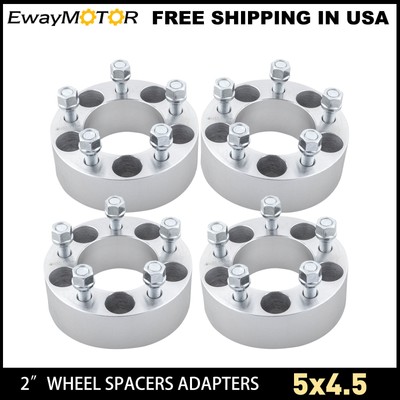 4 pc Ford 2 Inch Wheel Spacers Adapters 5x45 for Mustang Ranger Explorer Taurus