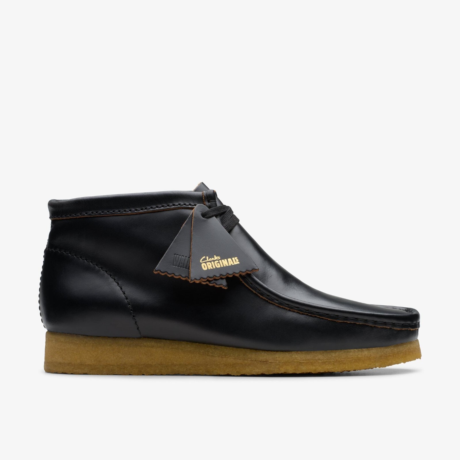 G*e様 Clarks wallabee 27cm Clarks Originals Men's Wallabee Boots Black Smooth Leather