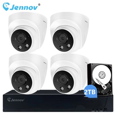 JENNOV 8CH DVR 1080P Security Camera System CCTV Outdoor Home Camera CCTV 2TB 