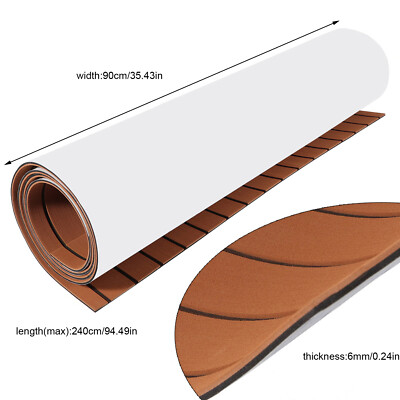 Bodenbelag Matte Boot Yacht Teak EVA Schaum Deck Teppich Selbstklebend Bootsdeck