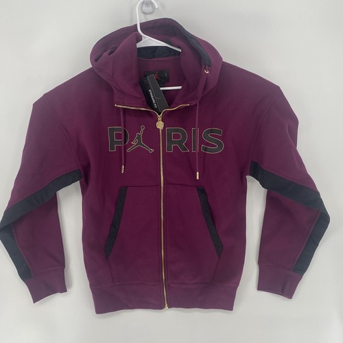 Nike Air Jordan Paris Saint Germain Full Zip Hoodie Jacket XS CV9910 610 |  eBay