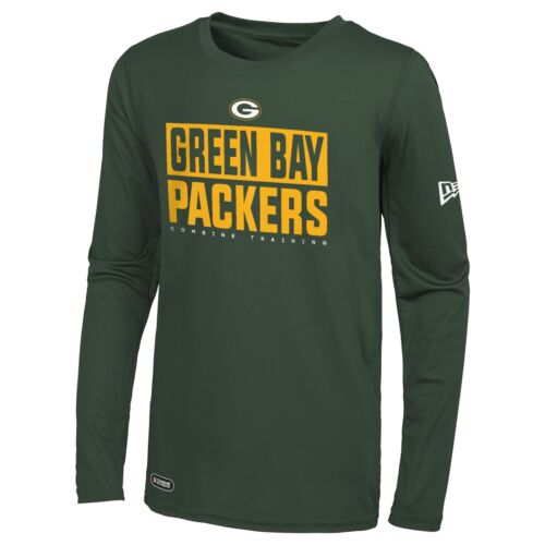Мужская футболка Green Bay Packers с длинными рукавами New Era NFL